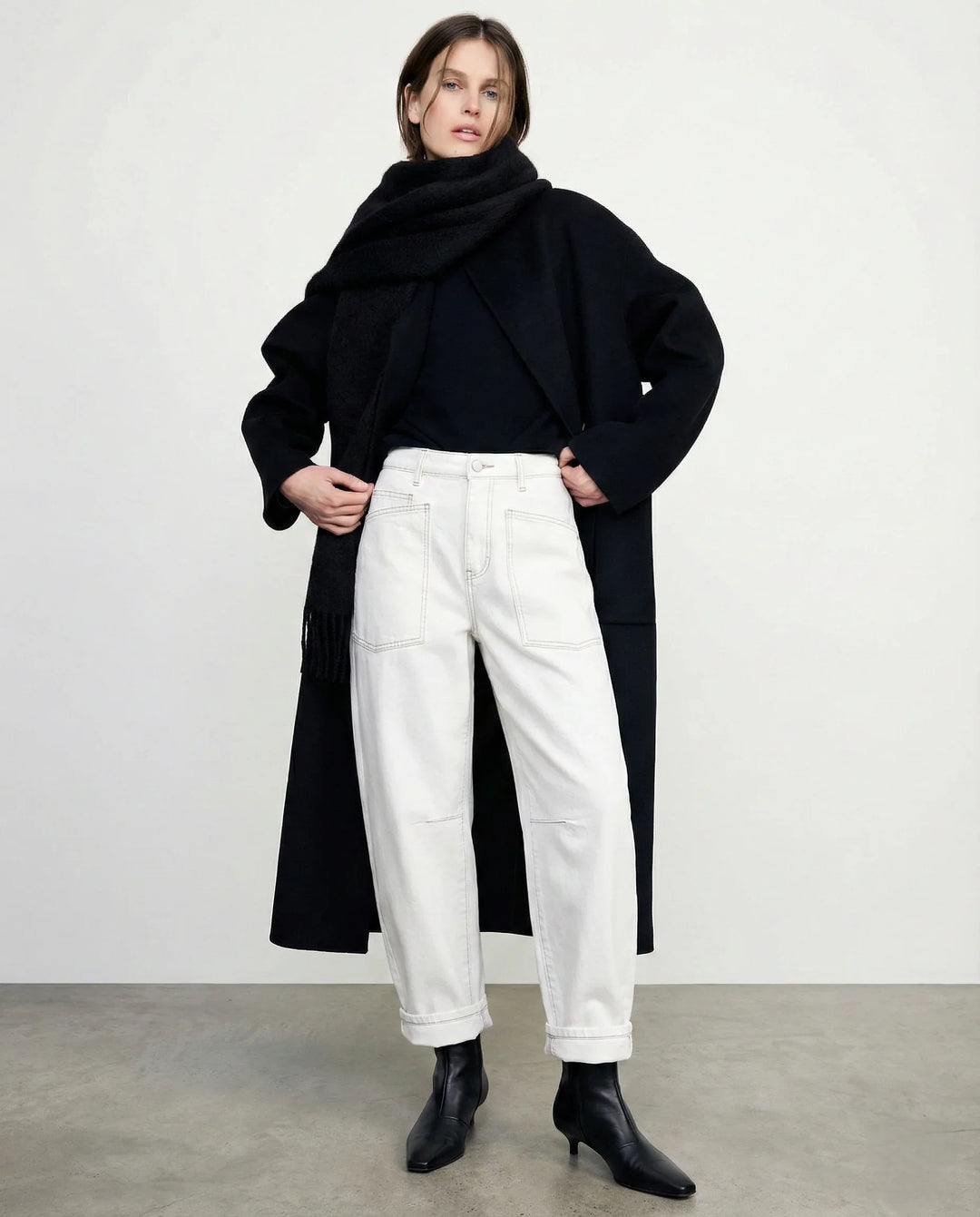 Estelle | Utilitarian Mid Rise Cargo Pocket Jeans for Women