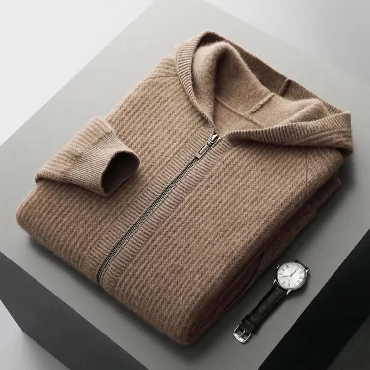 Ava | Swaddled Cashmere Blend Zip Up Hoodie for Women