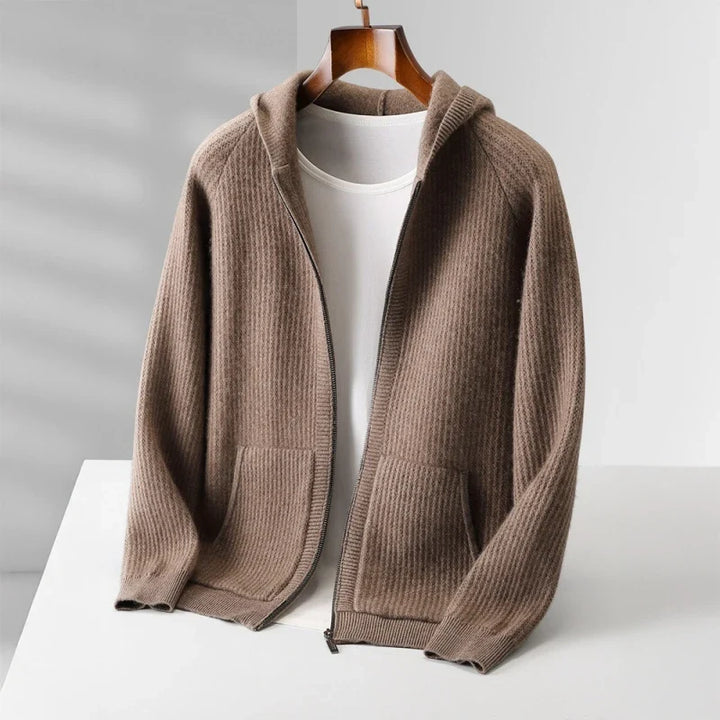 Ava | Swaddled Cashmere Blend Zip Up Hoodie for Women