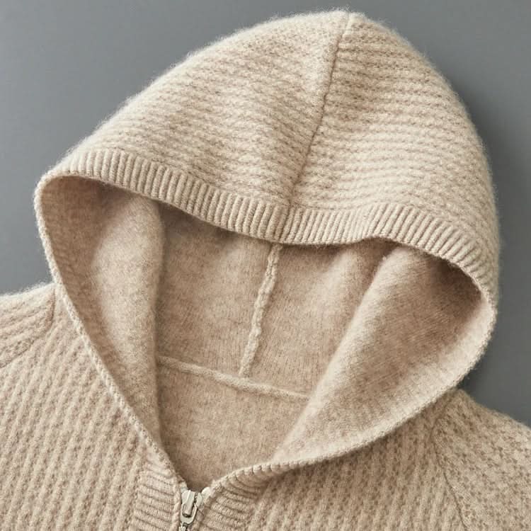 Ava | Swaddled Cashmere Blend Zip Up Hoodie for Women