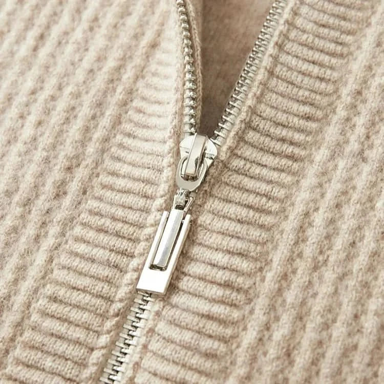 Ava | Swaddled Cashmere Blend Zip Up Hoodie for Women