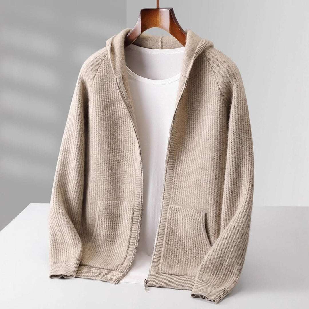 Ava | Swaddled Cashmere Blend Zip Up Hoodie for Women