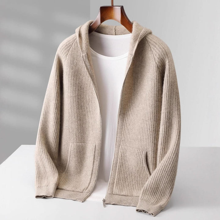 Ava | Swaddled Cashmere Blend Zip Up Hoodie for Women
