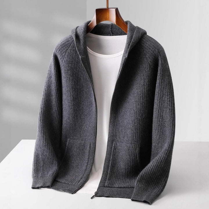 Ava | Swaddled Cashmere Blend Zip Up Hoodie for Women