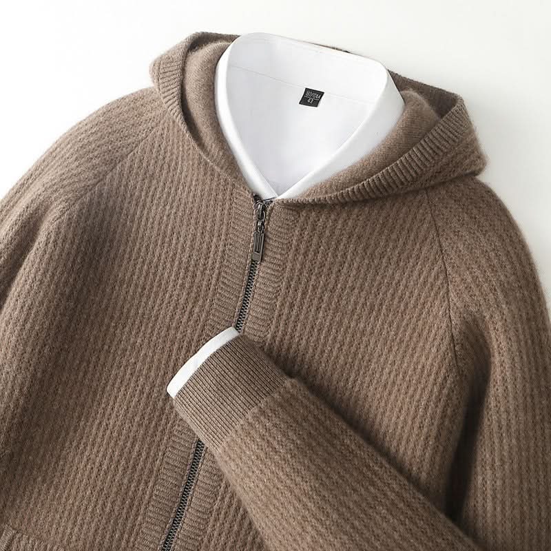 Ava | Swaddled Cashmere Blend Zip Up Hoodie for Women