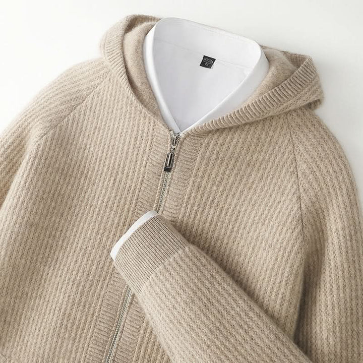 Ava | Swaddled Cashmere Blend Zip Up Hoodie for Women