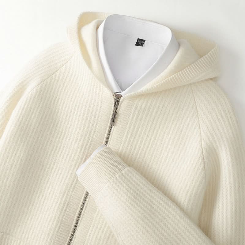 Ava | Swaddled Cashmere Blend Zip Up Hoodie for Women