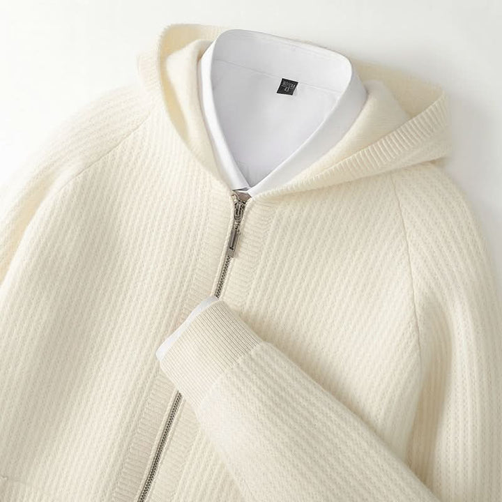 Ava | Swaddled Cashmere Blend Zip Up Hoodie for Women