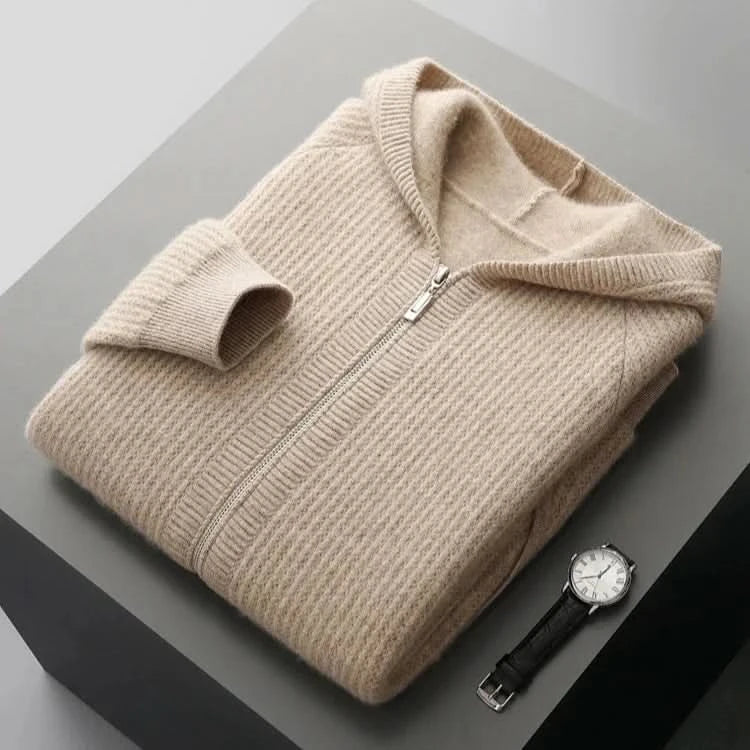 Ava | Swaddled Cashmere Blend Zip Up Hoodie for Women