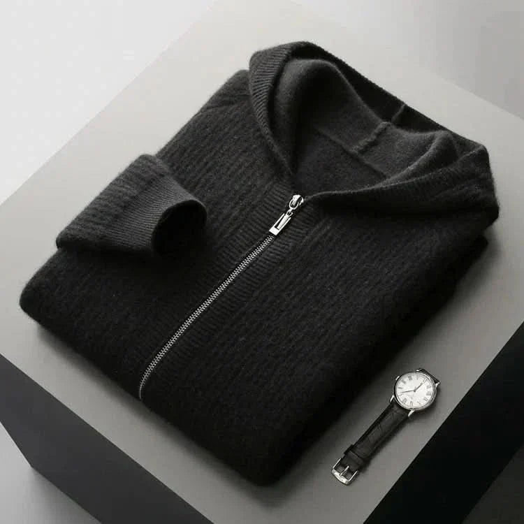 Ava | Swaddled Cashmere Blend Zip Up Hoodie for Women