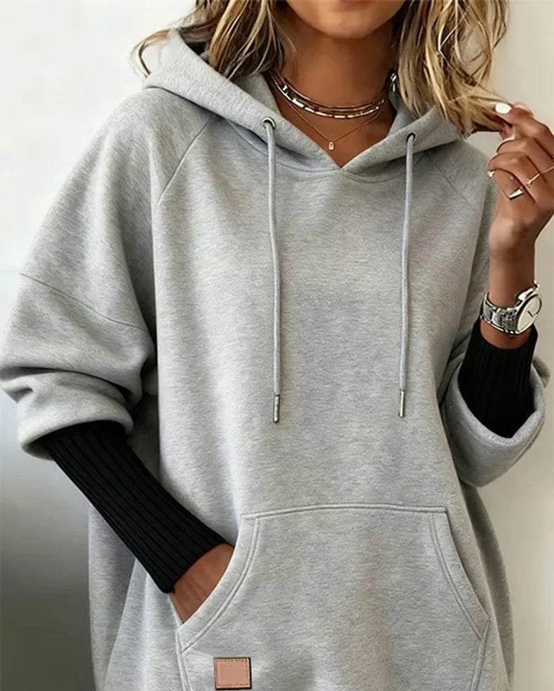 Everleigh | Bundled Long Sleeve Pocket Hoodie for Women