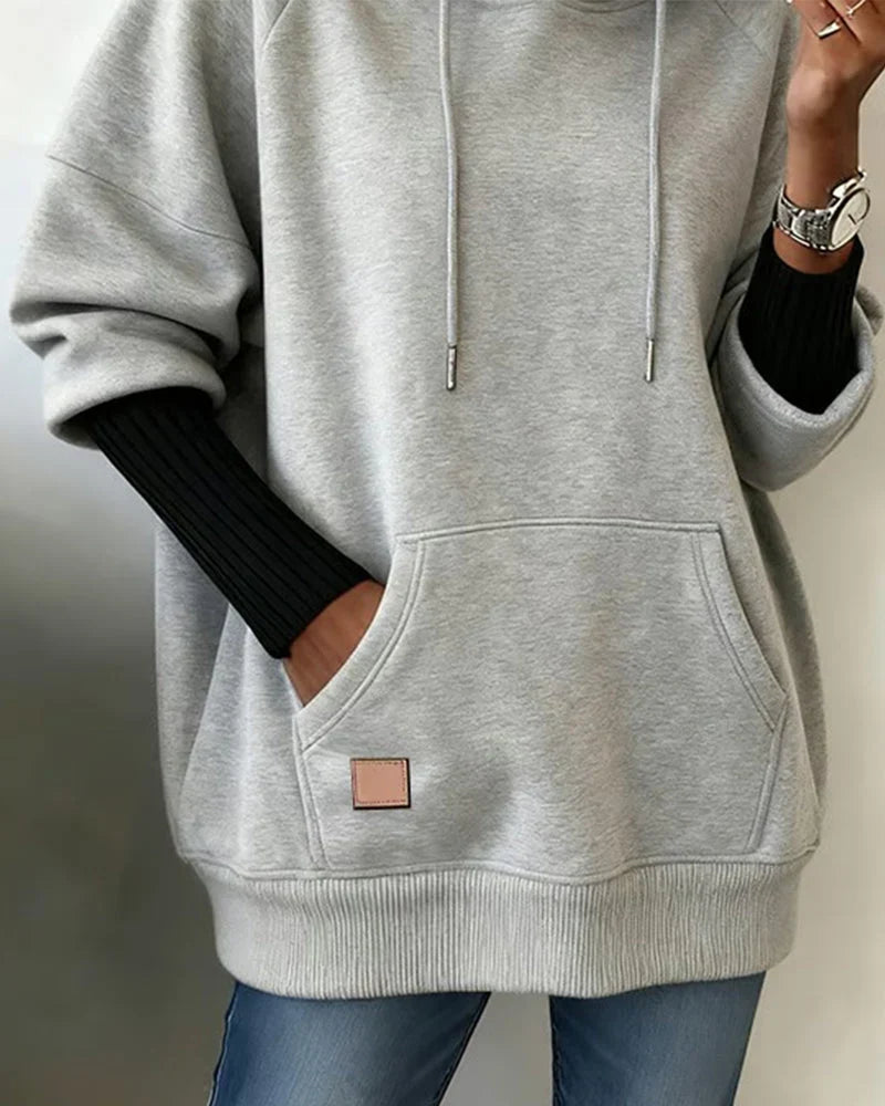 Everleigh | Bundled Long Sleeve Pocket Hoodie for Women