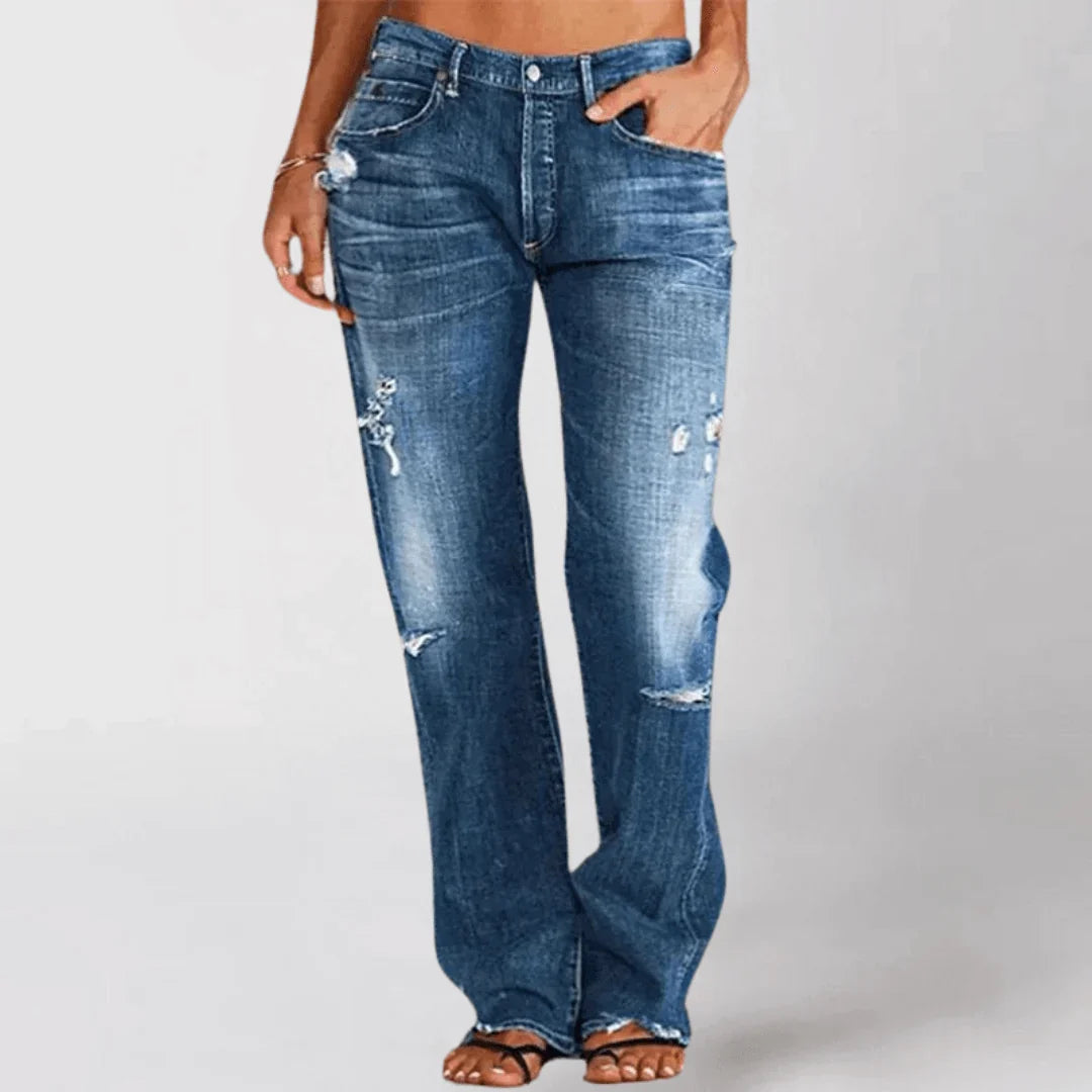 Anouk | Lean Low Rise Bootcut Jeans for Women