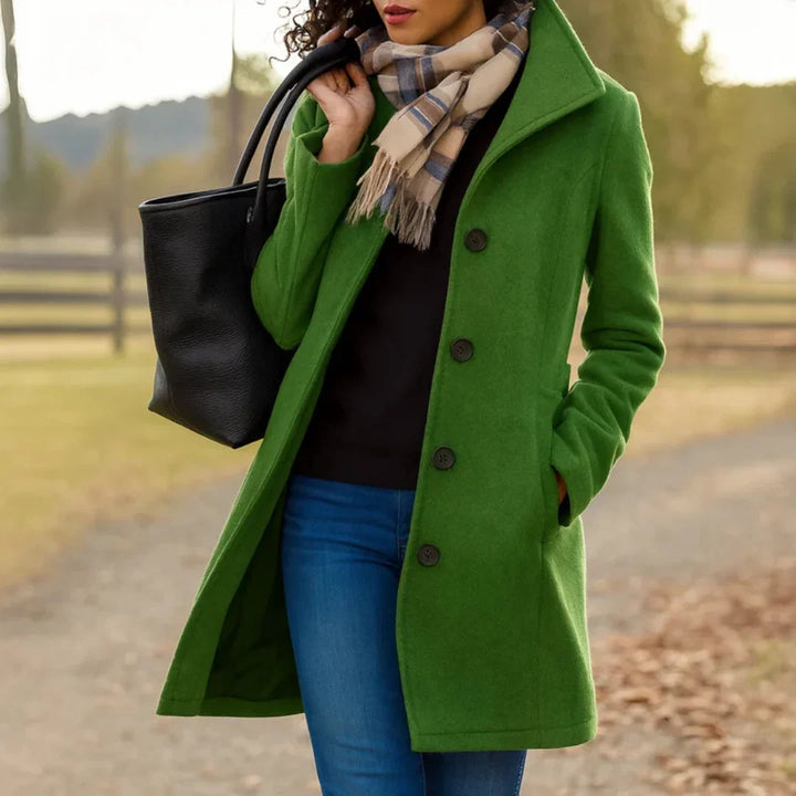 Harriet | Polished Double-Breasted Pea Coat for Women