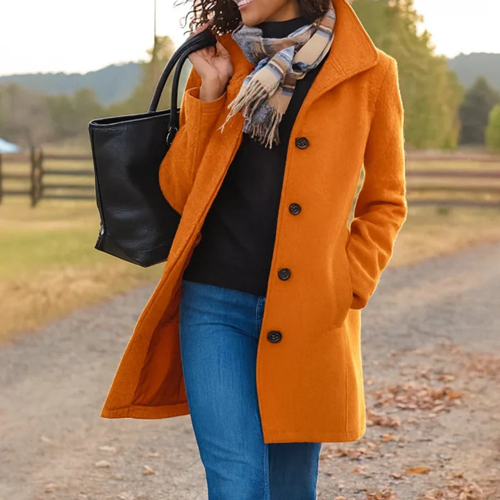 Harriet | Polished Double-Breasted Pea Coat for Women