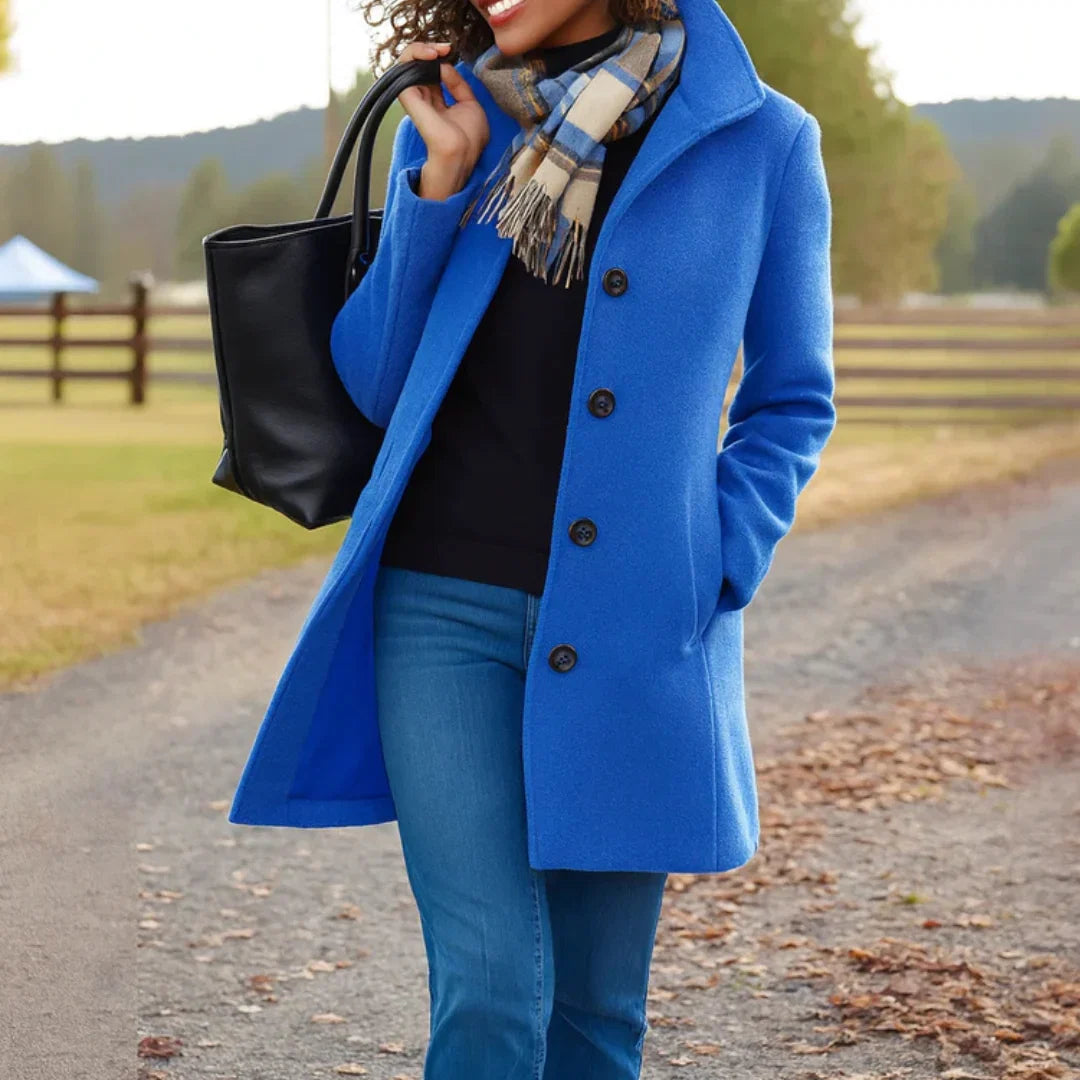 Harriet | Polished Double-Breasted Pea Coat for Women