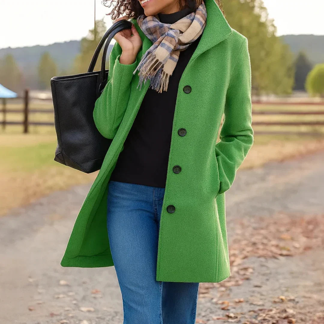 Harriet | Polished Double-Breasted Pea Coat for Women