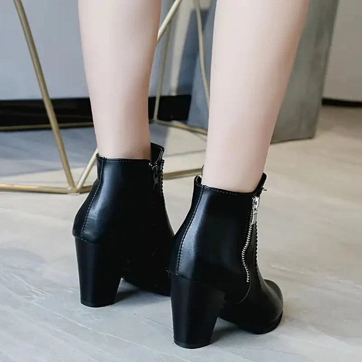 Claudine | Zipped Side Zip Ankle Boots for Women