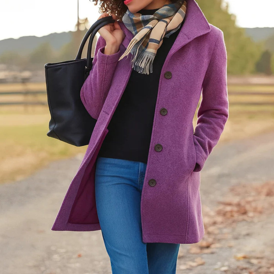 Juliette | Tailored Single-Breasted Wool Coat for Women