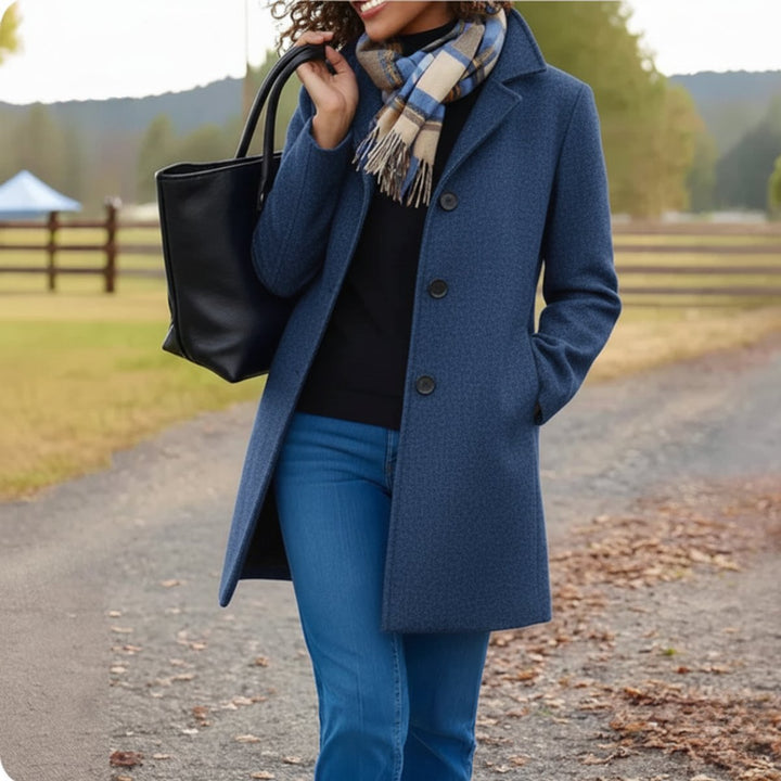 Juliette | Tailored Single-Breasted Wool Coat for Women