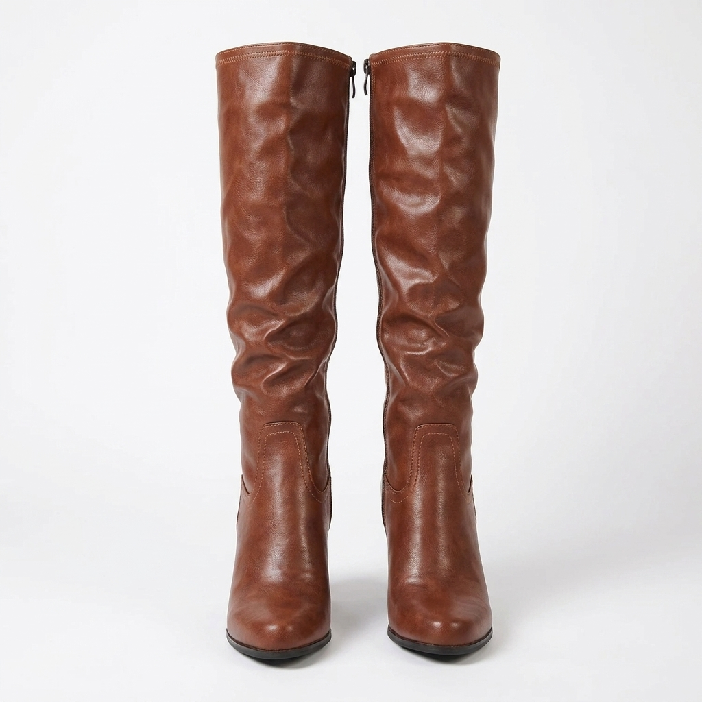 Isaure | Set Block Heel Knee High Boots for Women
