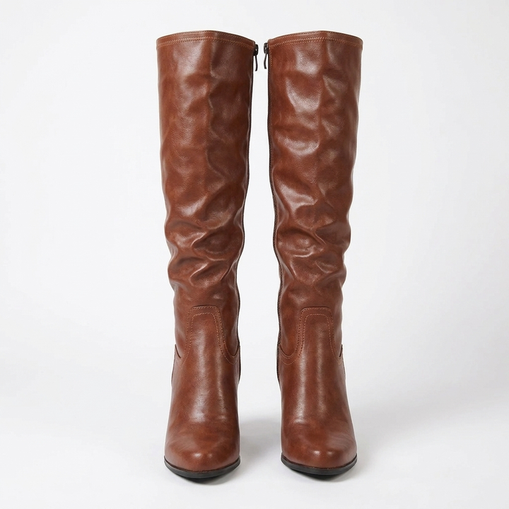 Isaure | Set Block Heel Knee High Boots for Women