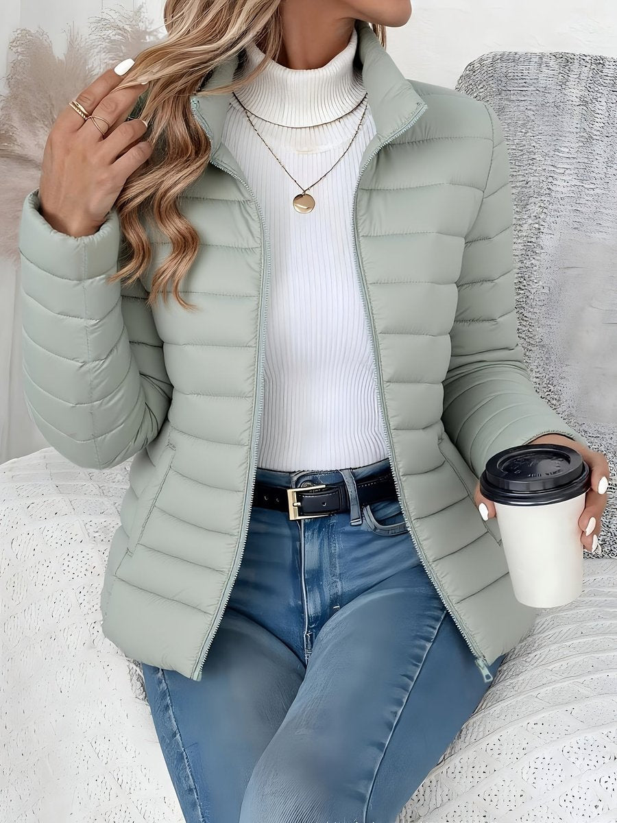 Beatrice | Plush Stand Collar Puffer Coat for Women