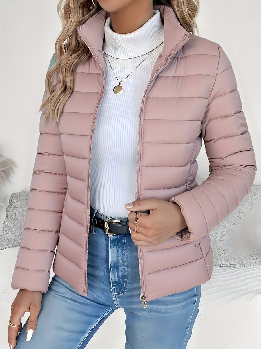 Beatrice | Plush Stand Collar Puffer Coat for Women