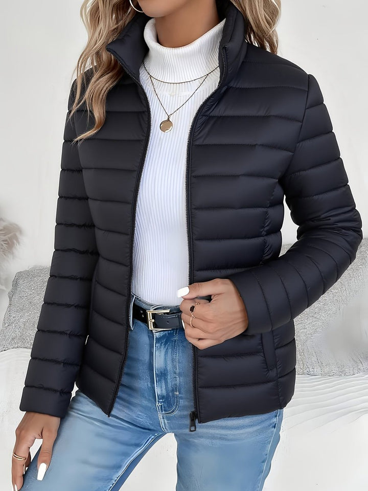 Beatrice | Plush Stand Collar Puffer Coat for Women