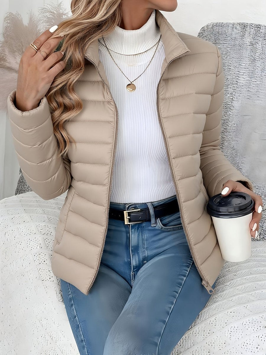 Beatrice | Plush Stand Collar Puffer Coat for Women