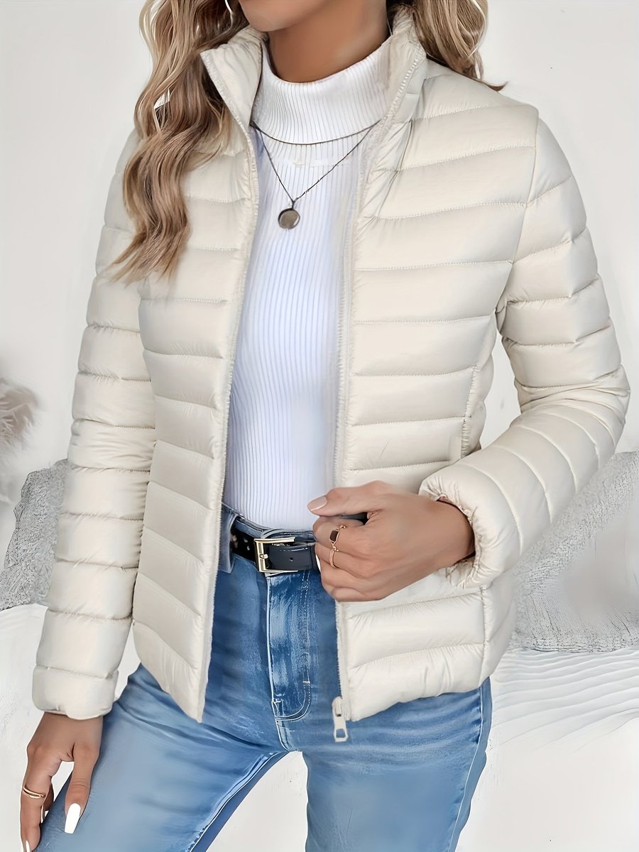 Beatrice | Plush Stand Collar Puffer Coat for Women