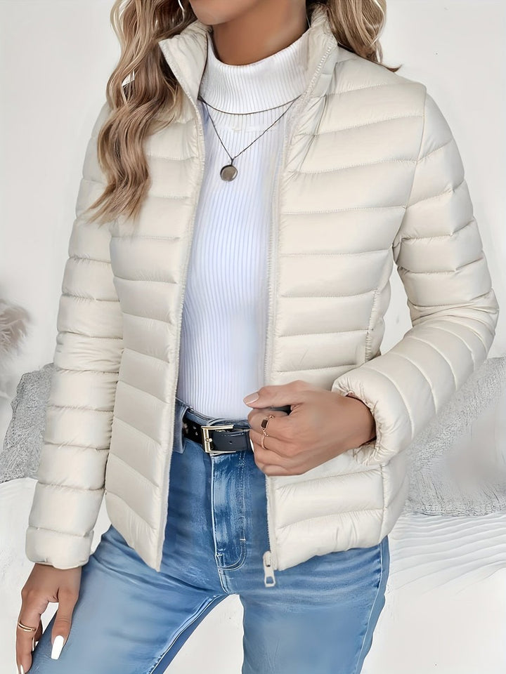 Beatrice | Plush Stand Collar Puffer Coat for Women
