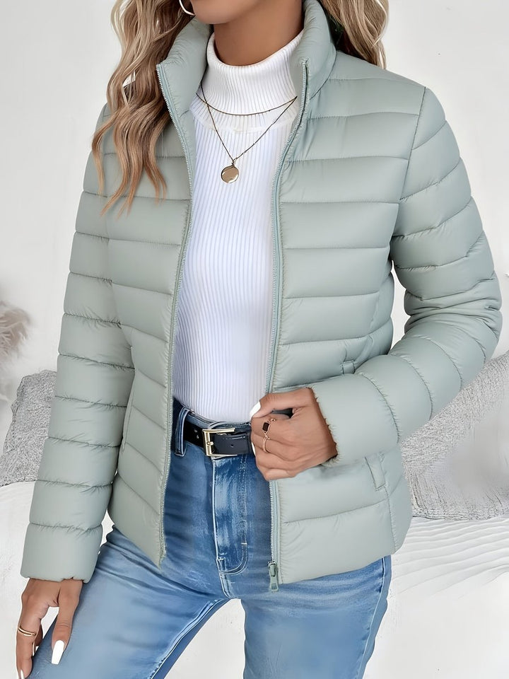 Beatrice | Plush Stand Collar Puffer Coat for Women