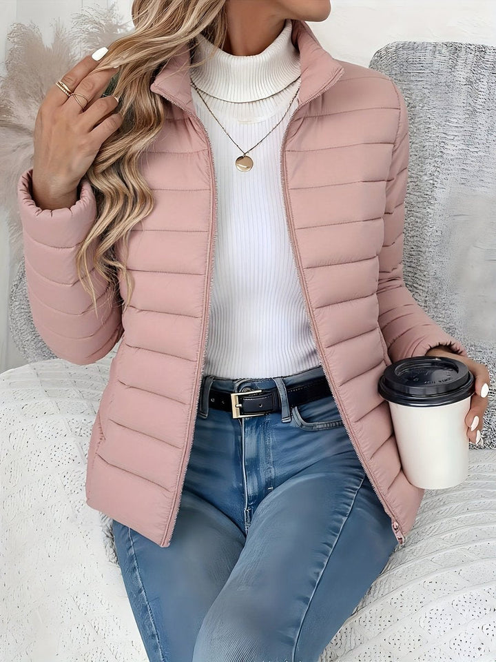Beatrice | Plush Stand Collar Puffer Coat for Women
