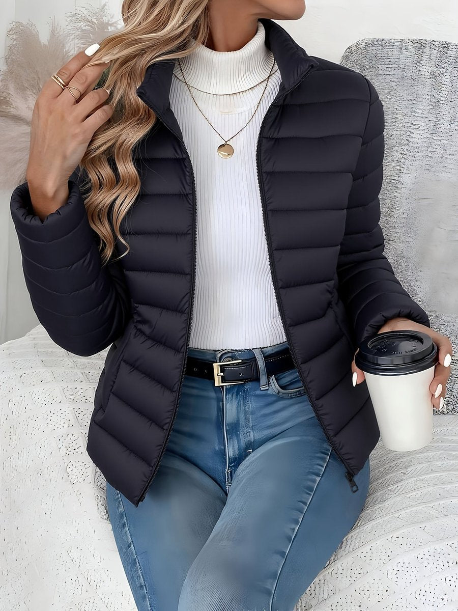 Beatrice | Plush Stand Collar Puffer Coat for Women