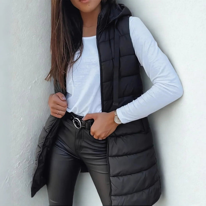 Eloise | Snug Longline Puffer Gilet Body Warmer for Women