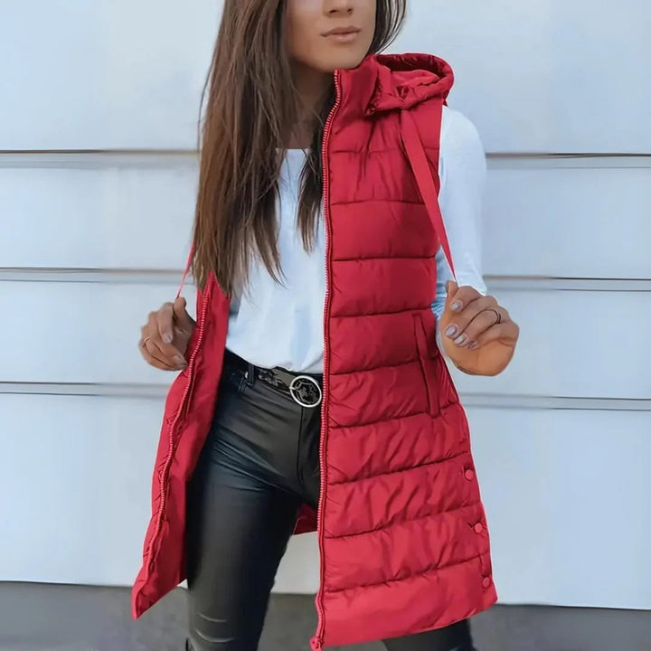 Eloise | Snug Longline Puffer Gilet Body Warmer for Women