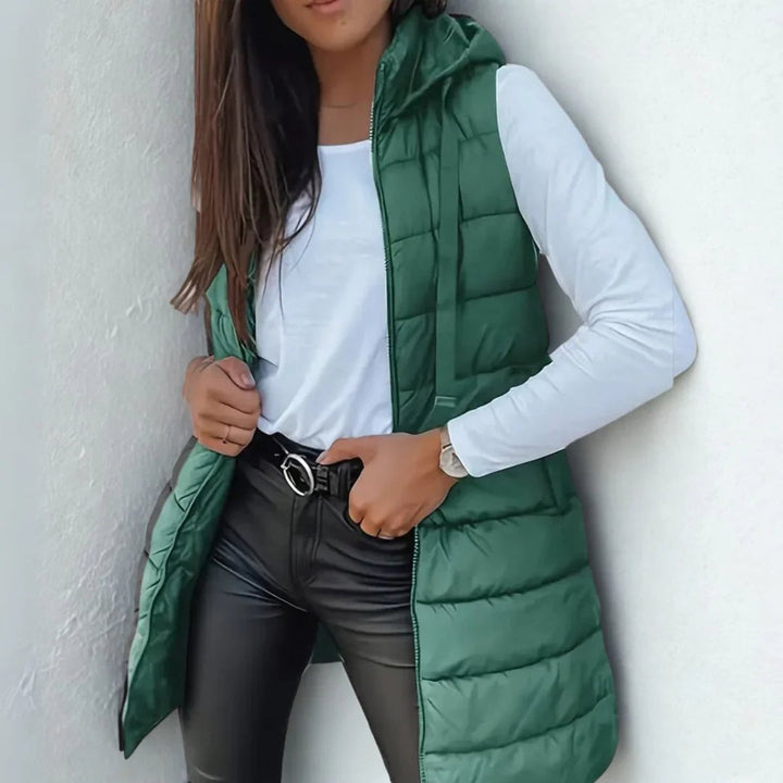 Eloise | Snug Longline Puffer Gilet Body Warmer for Women