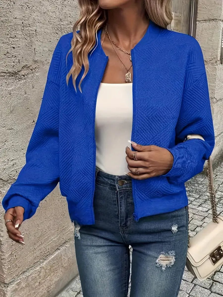 Yvette | Sharp Cropped Bomber Jacket for Women