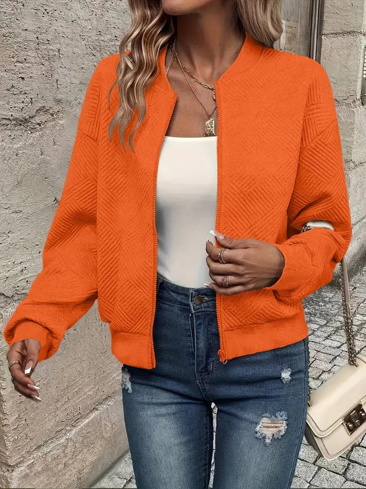 Yvette | Sharp Cropped Bomber Jacket for Women