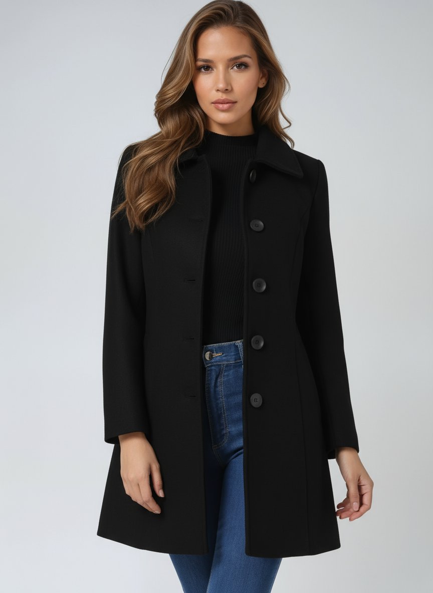 Imogen | Toasty Single-Breasted Winter Coat for Women