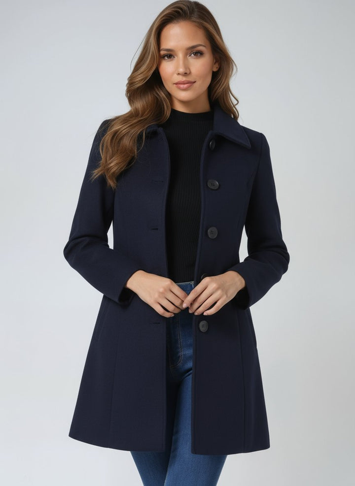 Imogen | Toasty Single-Breasted Winter Coat for Women