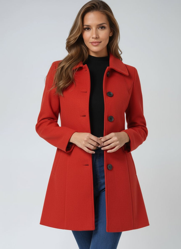 Imogen | Toasty Single-Breasted Winter Coat for Women