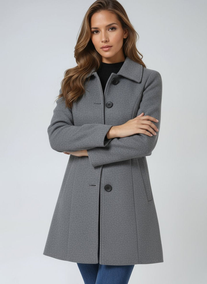 Imogen | Toasty Single-Breasted Winter Coat for Women
