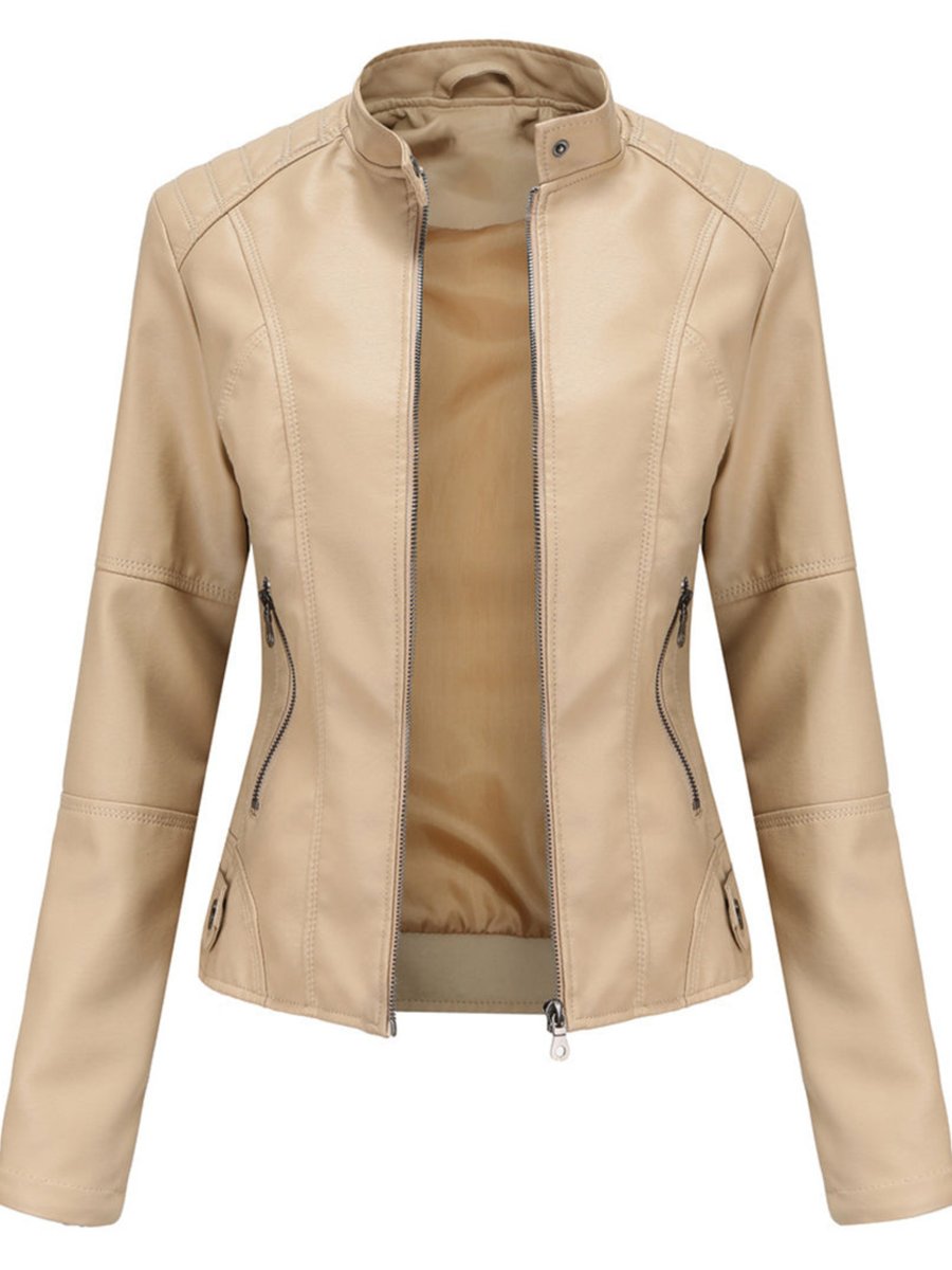 Women's Black Faux Leather Jacket