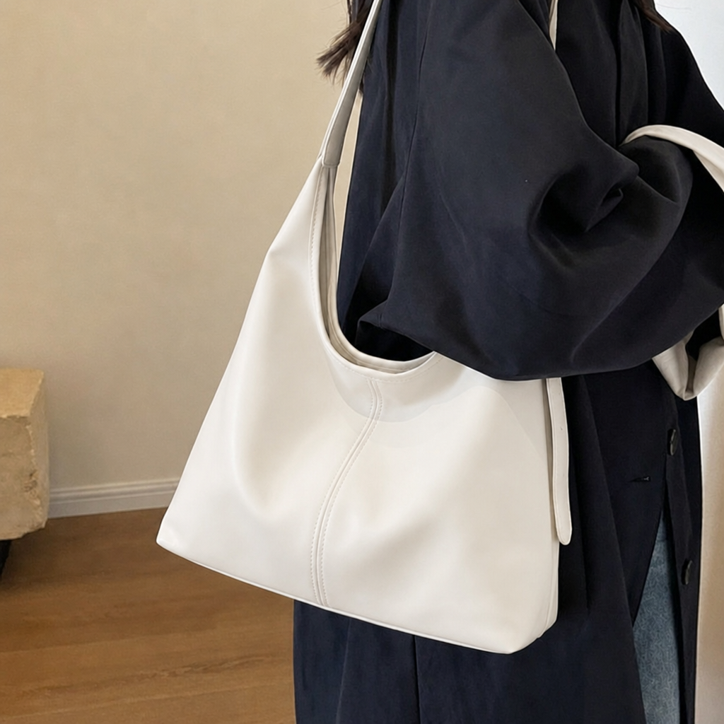 Nolwenn | Wide Single Strap Shoulder Tote Bag for Women