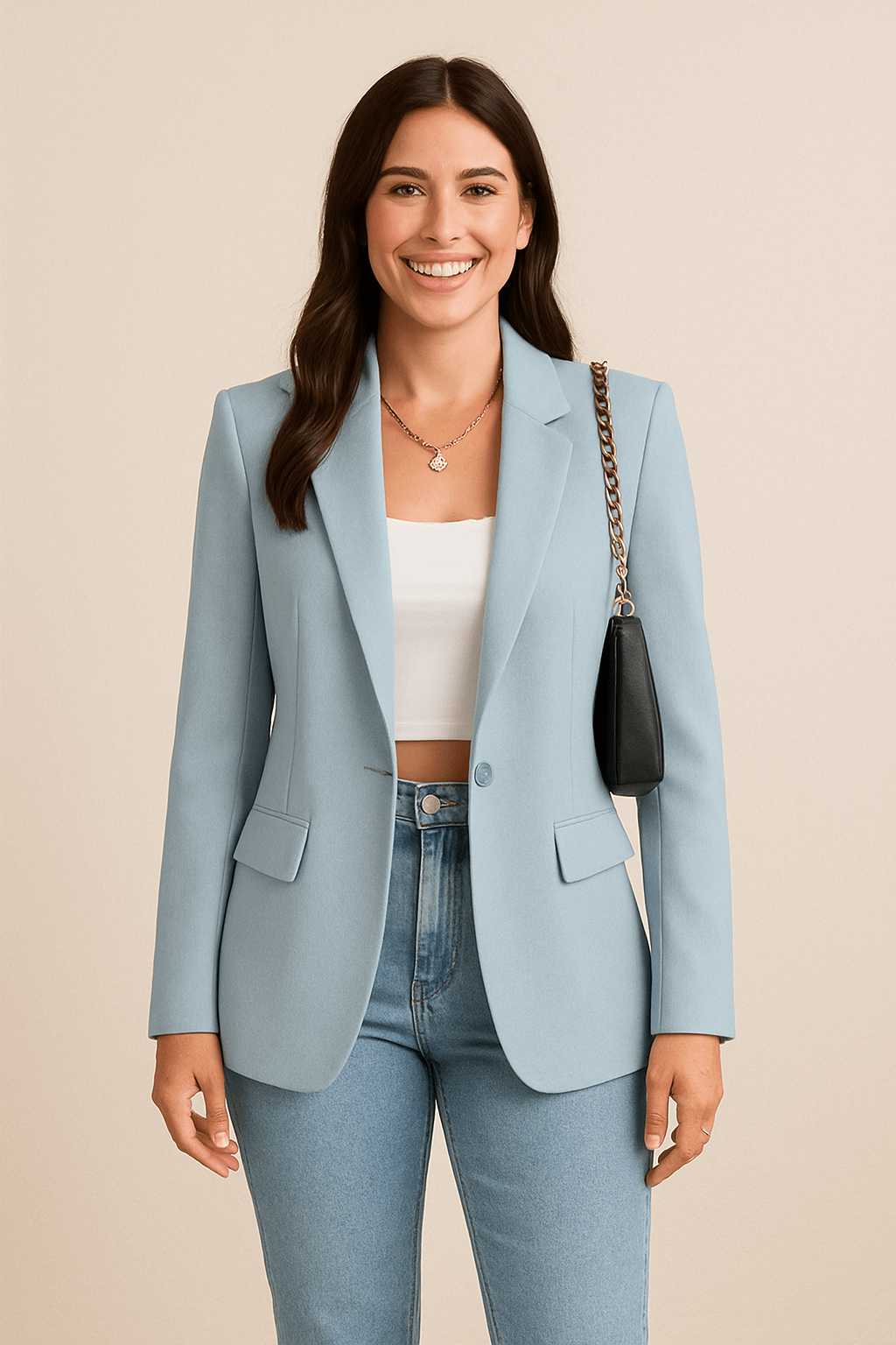 Delphine | Assured Notch Lapel Fitted Blazer for Women