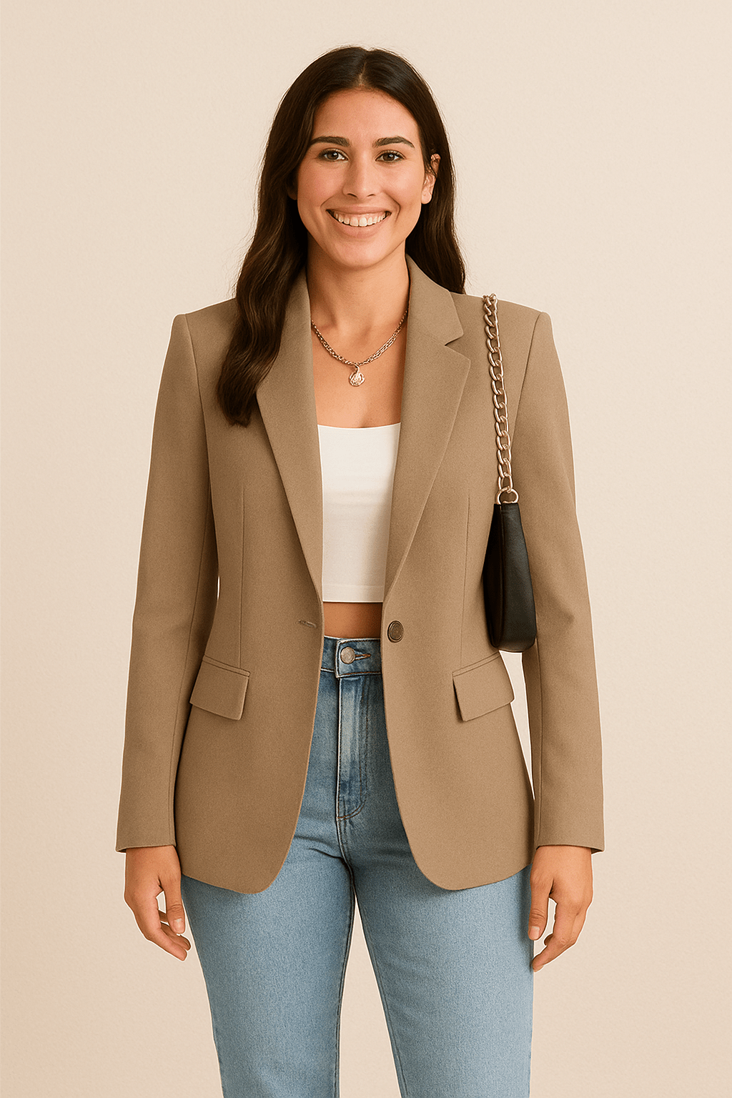 Delphine | Assured Notch Lapel Fitted Blazer for Women