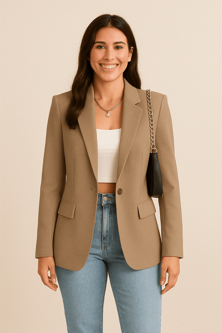 Delphine | Assured Notch Lapel Fitted Blazer for Women