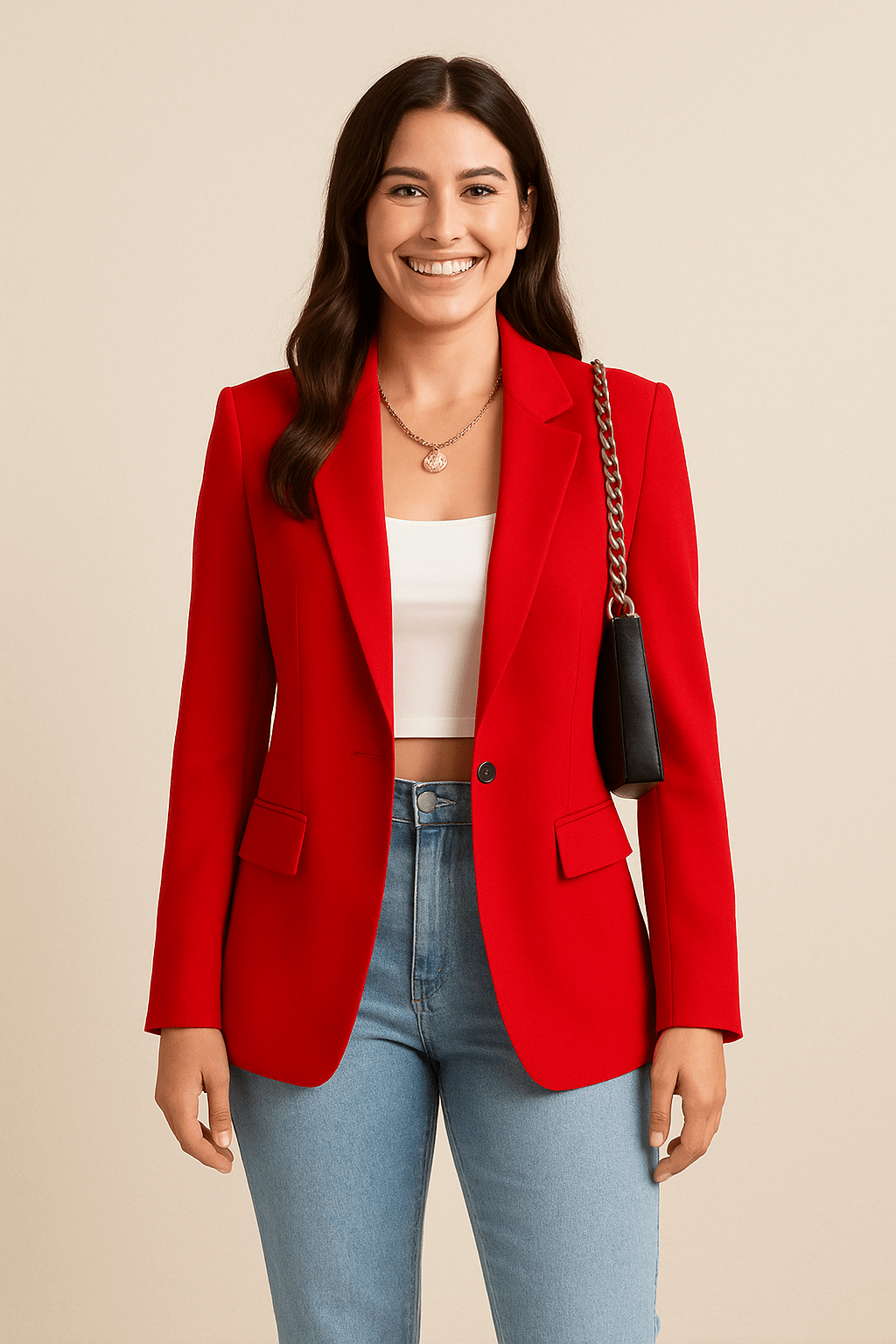 Delphine | Assured Notch Lapel Fitted Blazer for Women